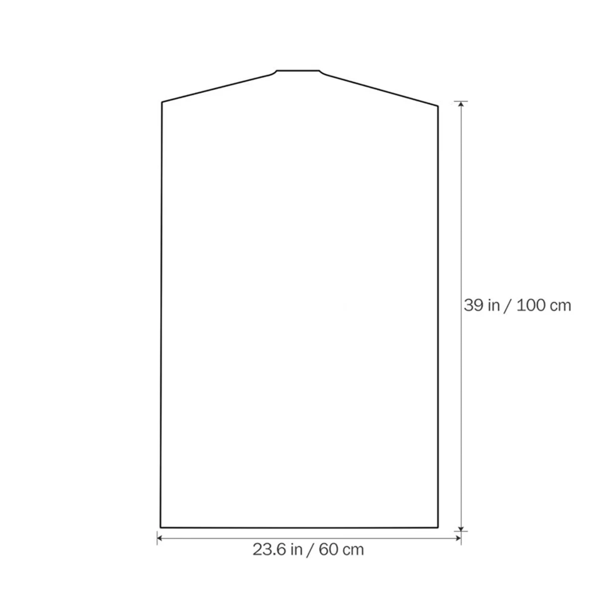 

A64K 30PCS Transparent Dustproof Garment Protector Cover Bag Disposable Hanging Pockets Clothes Cover Storage Bag Organizer