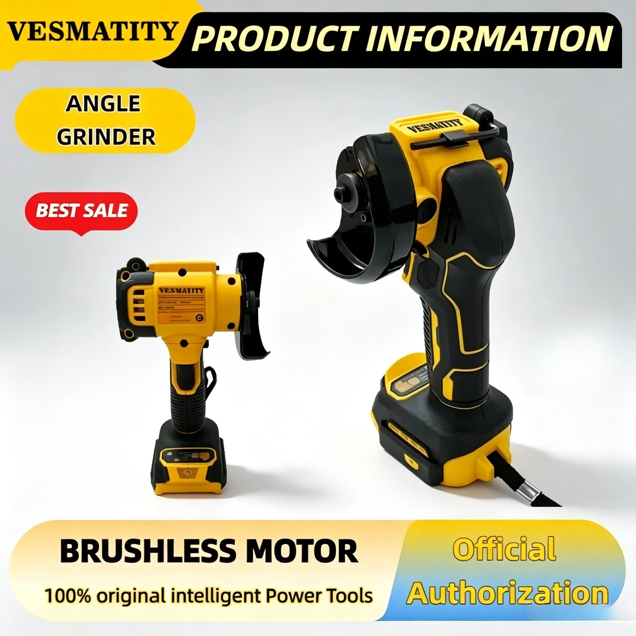 3 Inch Angle Grinder Mini Polishing Grinding Machine Electric Cutting Power Tools For DeWALT Battery