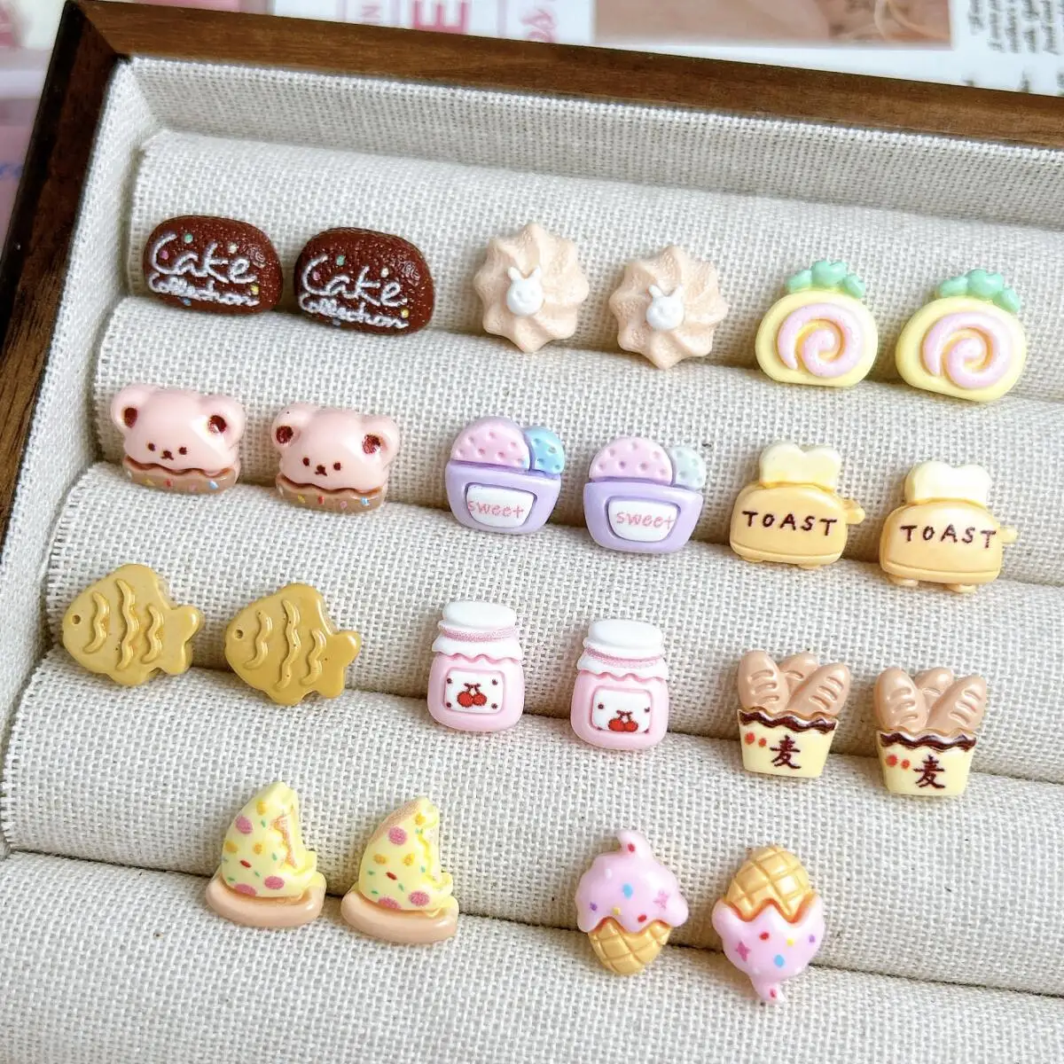 20PCS 3D น่ารักสมจริงไอศกรีมคุกกี้เรซิ่นเล็บ Charms การ์ตูนสร้างสรรค์นมพิซซ่าขนมผสมตกแต่งเล็บ DIY