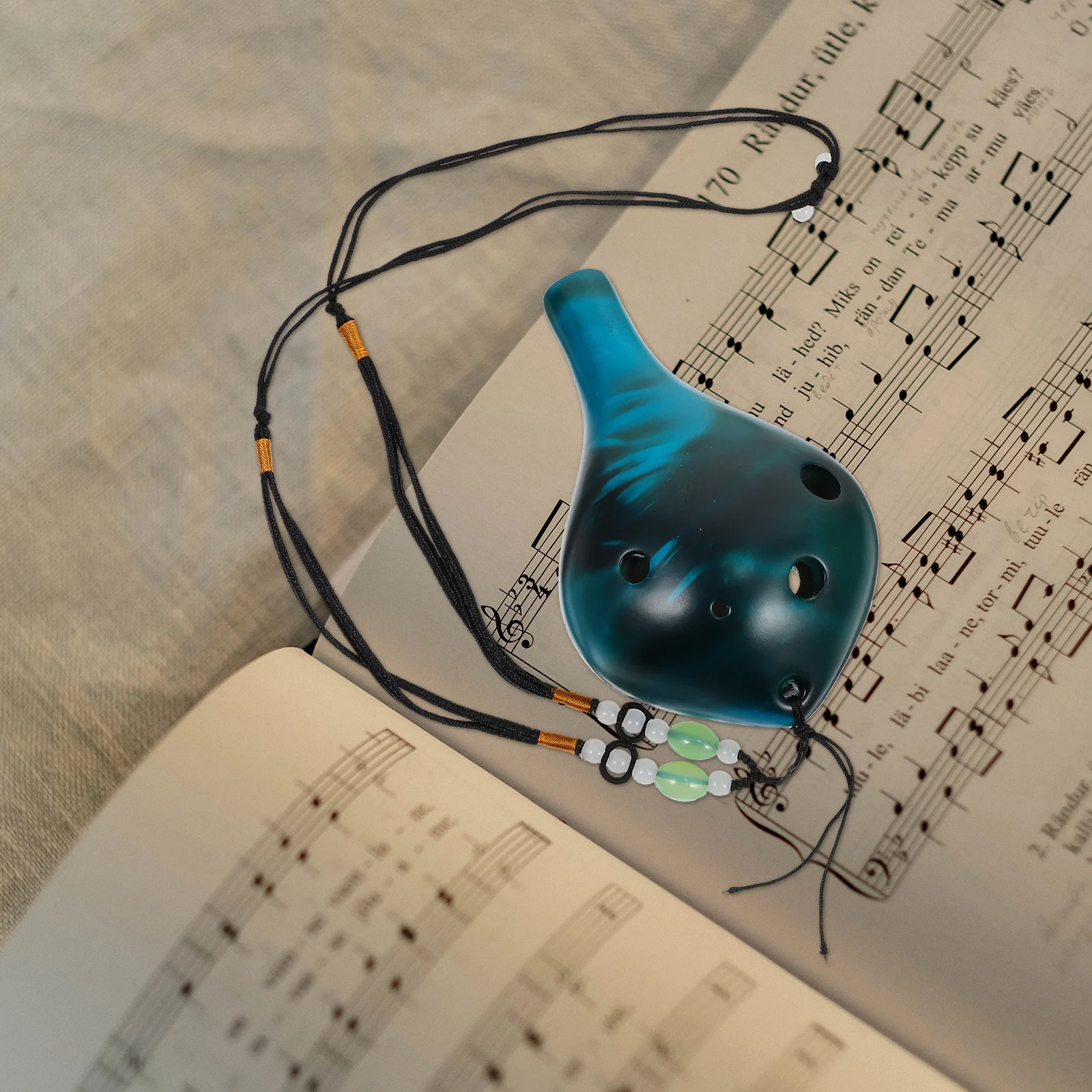 

1Pcs Portable Dolomite Ocarina 6 Hole Music Instrument Vintage Design Lightweight for Professionals Adults Kids
