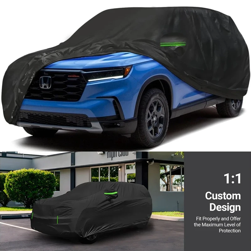 

Водонепроницаемый автомобильный чехол для Honda Pilot 2002-2024 года, всепогодный для автомобилей, ветрозащитный, снежный, дождевик, защита от солнца и ультрафиолета