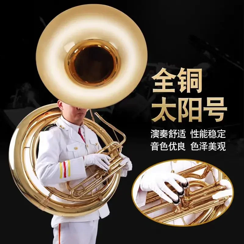 2025 Venta caliente profesional BBb Sousaphone todo grado de banda de marcha de cuerpo de latón