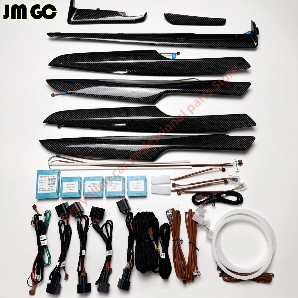 

Automotive LED Ambient light parts for Cadillac XT5 XT6 Door light guide trim panel 64 color Interior Atmosphere modification