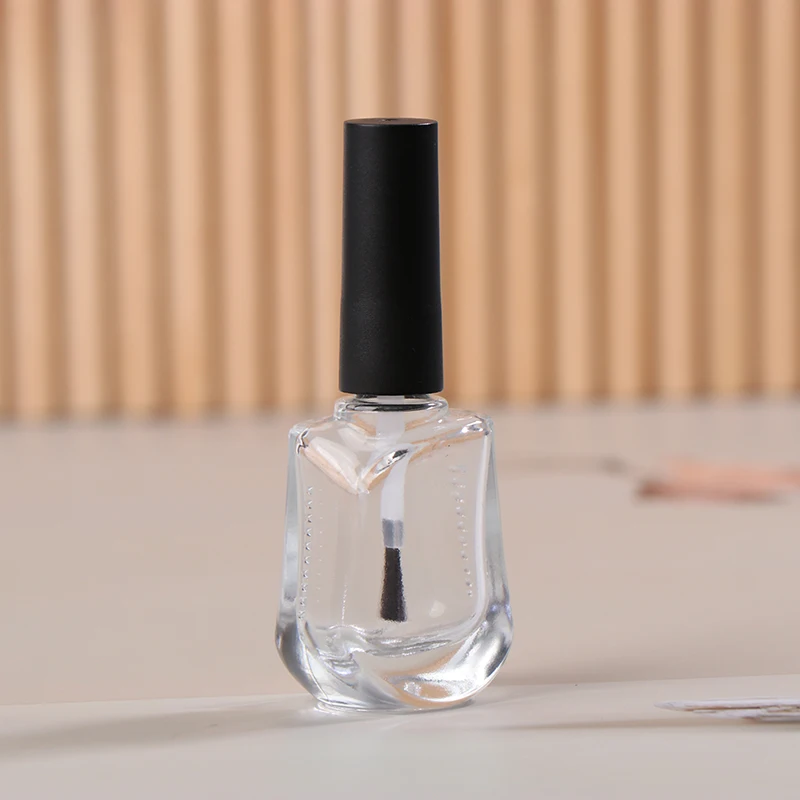 브러시 유리 빈 네일 광택제 병, 여행 화장품 용기, DIY 아트 네일 젤 리필 병, 15ml