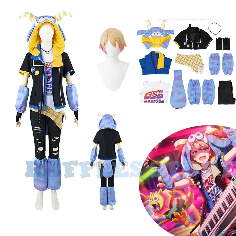 

Tenma Tsukasa костюмы для косплея парик игровой проект Sekai красочный сценический костюм для косплея аниме одежда Хэллоуин унисекс сценическая униформа