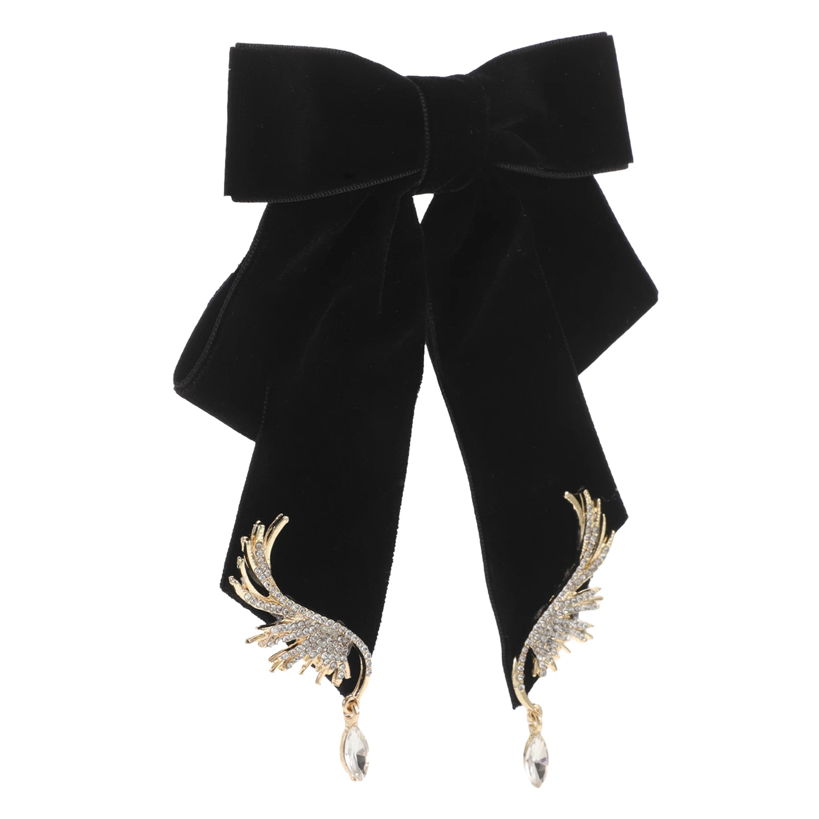 

Vintage Bow Pin Metal Brooch Fashion Collar Hair Bow Tie Brooch for Women Men Suit Accessories Shawl Zinc Alloy Wing Design