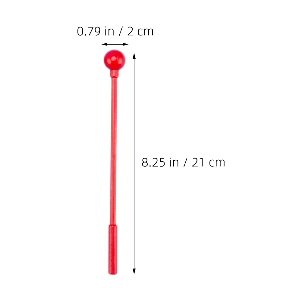 

2Pairs Knocking Sticks for Carillon Glockenspiel Percussion Instruments ABS Plastic Mallets Lightweight Drumsticks Clear Sound