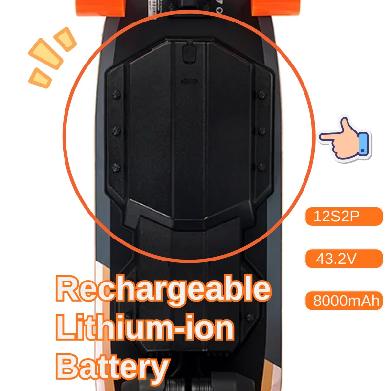 VIP Customization - 12S2P Battery Pack 43.2V / 50.4V 8000mAh For MEEPO Battery
