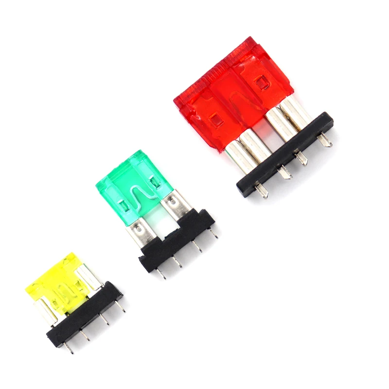 【5Set】 Car Fuse Holder PCB Board Medium Mini Micro Small Blade Auto Automotive Boat 32V For PCB Board Safety Clip 1A-50A