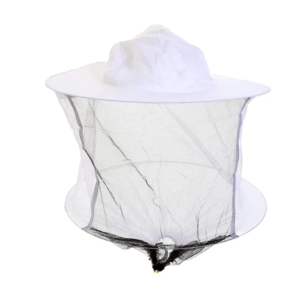 White Bee Hat Double Wire Hat Anti-Bee Beekeeping Hat Veil Hood Hat Breathable Beekeeping Protective Apparatus