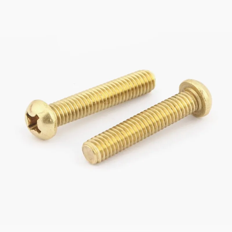

20-5pcs GB818 Standard Pure Copper Brass Screws M3 M4 M5 M6 Sizes Cross round Phillips Pan Head Bolts 3mm-6mm Diameter 6mm-50mm