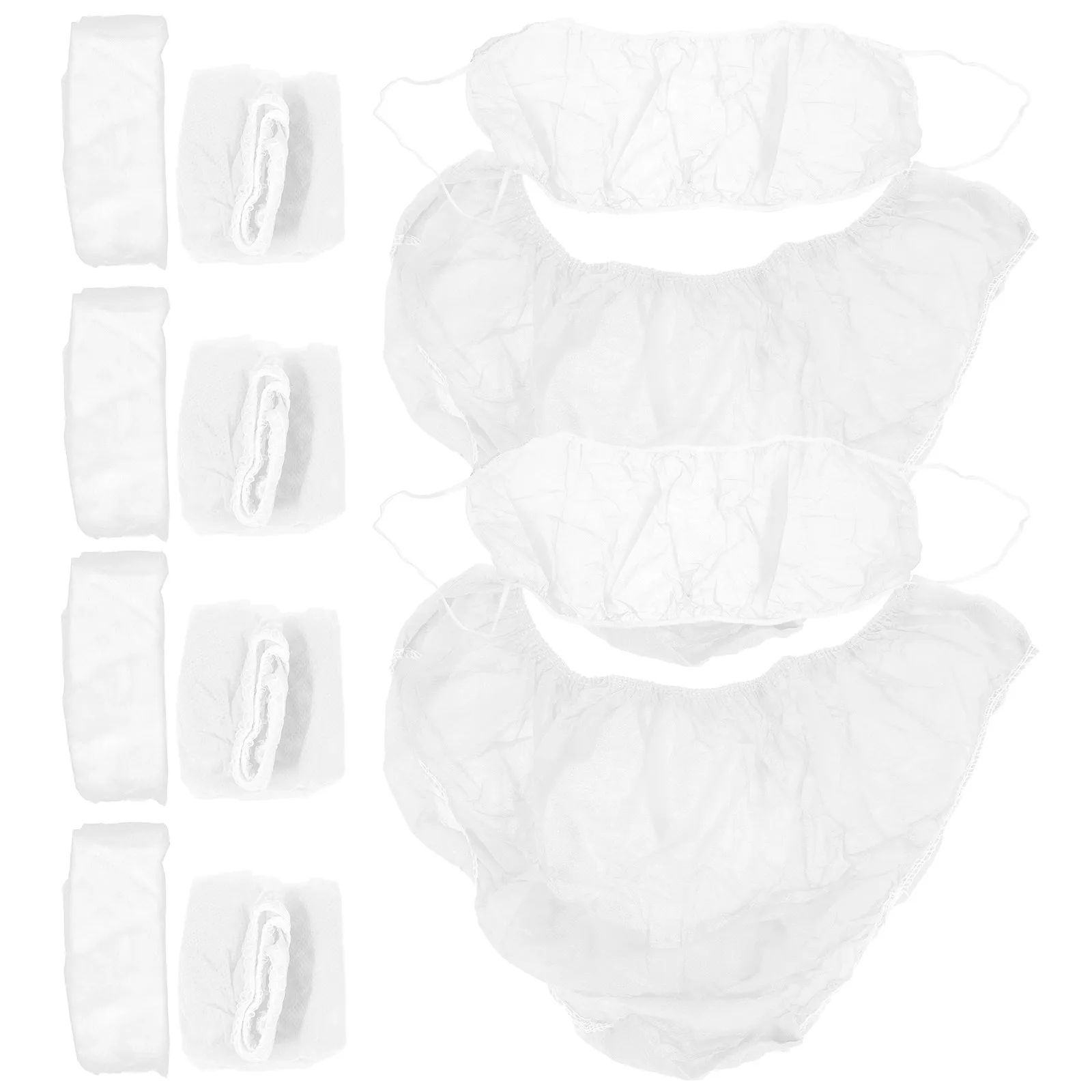 

10Sets Disposable Underwear Set Women Elastic Stretch Briefs Soft Comfortable for Travel Spa Hotel Salon Bleeding Period Skin