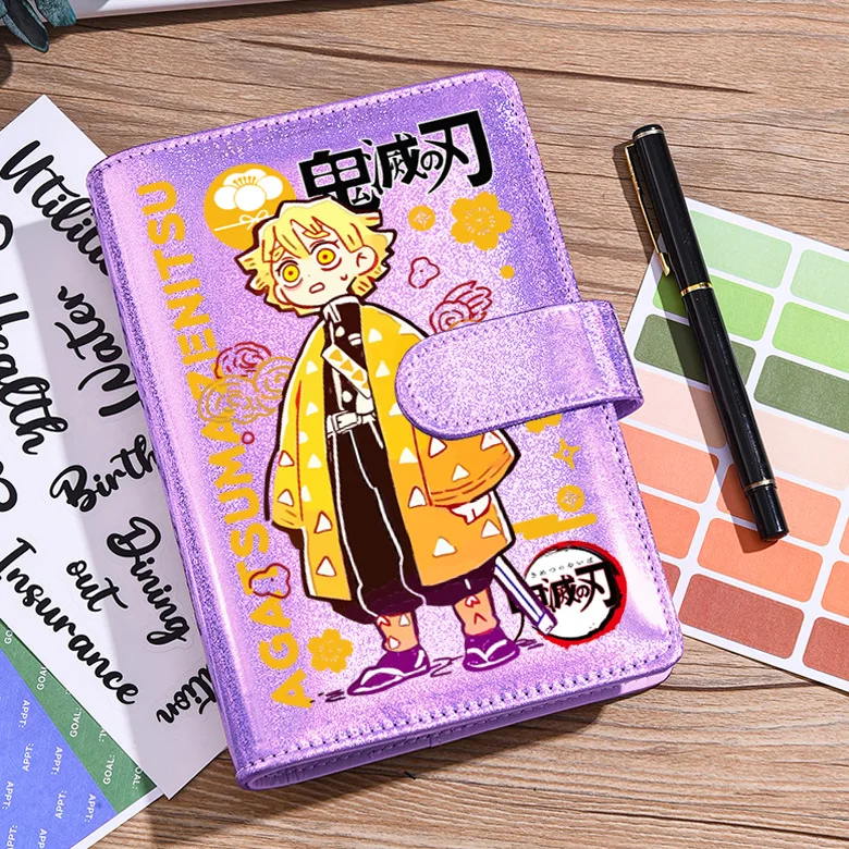 สมุดโน้ตเลเซอร์ลายดาบพิฆาตอสูร คามาโดะ เนซึโกะ ทันจิโร่ อากัตสึมะ เซ็นอิตสึ ของสะสมอนิเมะ แบบพกพา ถอดเปลี่ยนได้ แบบใบหลุด