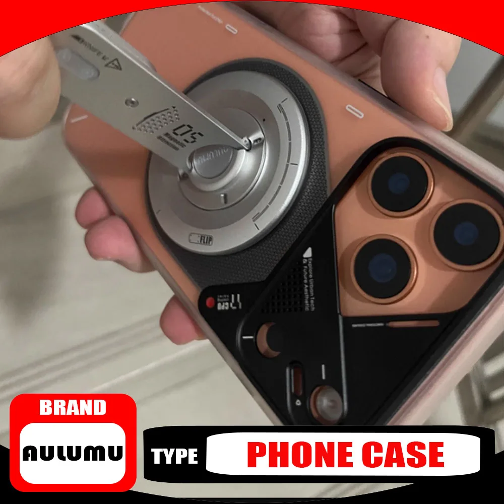 AULUMU mobiele telefoonhoes Mooi voor iPhone 17 Pro Max Warmteafvoer Doorschijnend Full-inclusive anti-val magnetische telefoonhoes