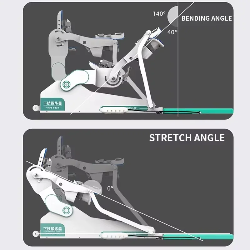 Máquina de entrenamiento de rehabilitación de rodilla CPM, flexión física, enderezado, rotura de extremidades inferiores, ejercicio en casa, eléctrico