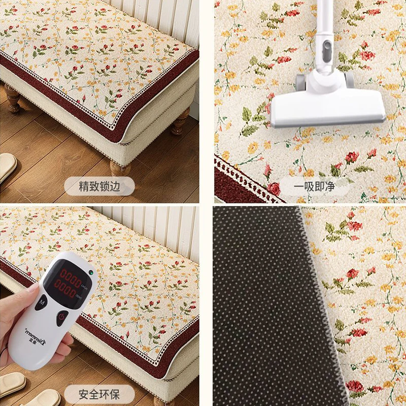Long Plush Bench For Entrance Door Bench Cushion For All Seasons Seat Cushion For Changing Shoes