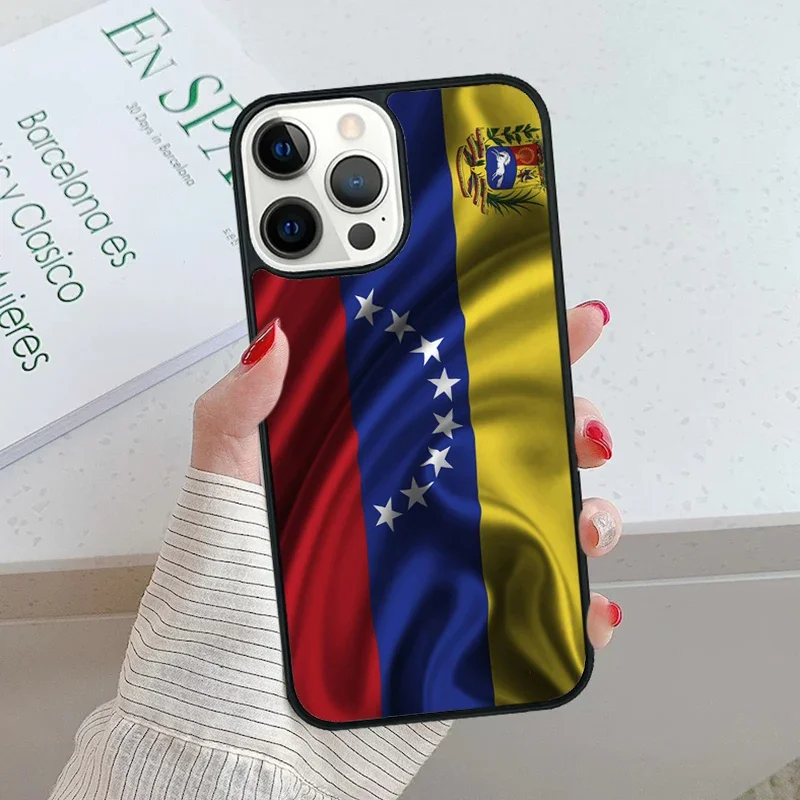 Tampa da caixa do telefone para o iPhone, bandeira de Venezuela, Apple 8 mais 7, 6S, XR, X, XS, SE, 15, 14, 13 pro máximo, Coque 12, 13 Pro Máx, 2020