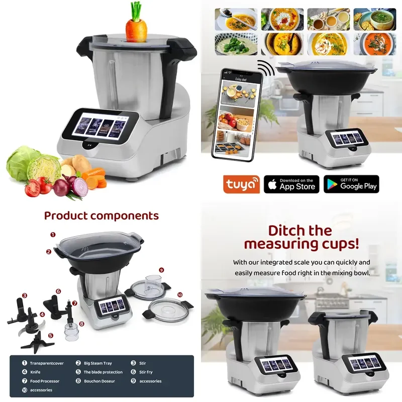 Multifunctional kitchen appliances vorwerk soup pot blender cooking gourmet 1