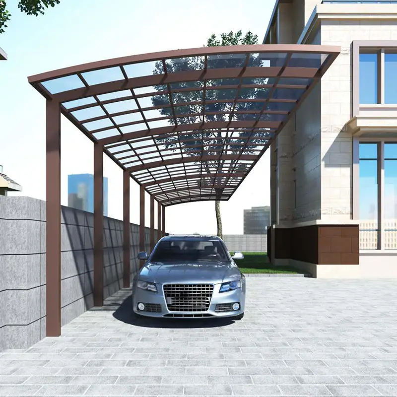 Install Against The Wall Outdoor Rainproof Car Shelter Value for Money Durable Carport Against Direct Sunlight Car Parking