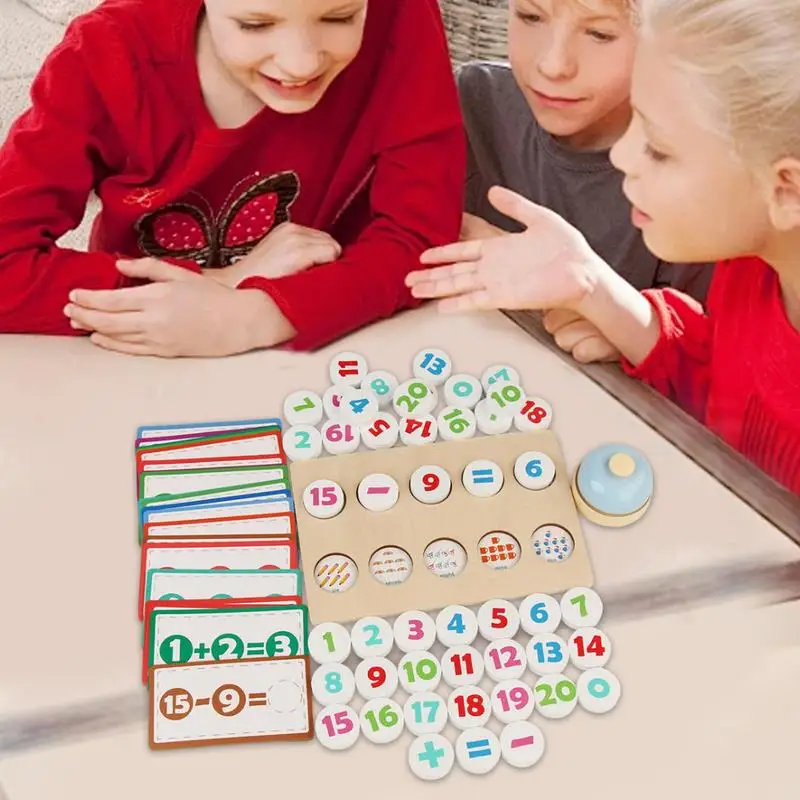 Rekenspellen Genereik Vaardigheden Spel Tellen Schaakspellen Voorschoolse Wiskunde Tellen Speelgoed Wiskunde Bordspellen Voor Kinderen Meer dan 3 Jaar Oud