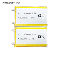 2-10PCS 656090 3.7V 5000mah Rechargeable Lithium Polymer Battery for GPS Locator Hand Warmer Power Bank Camping Light Cell