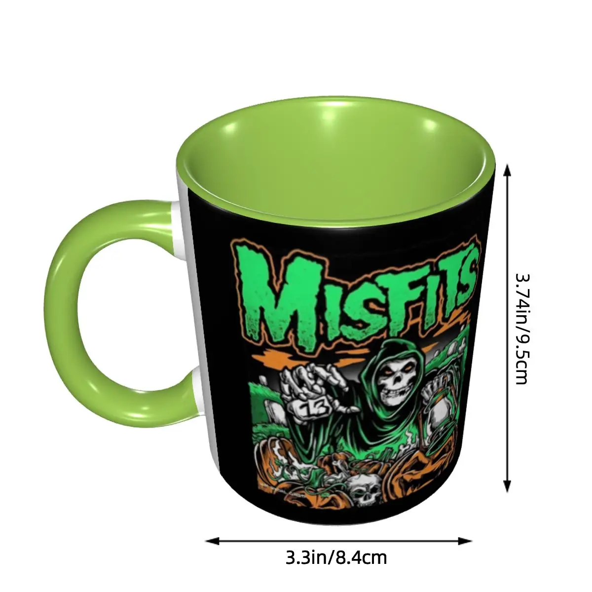 Customized Misfits Horror Punk Rock Band Mug DIY Ceramic Milk Tea Coffee Cup