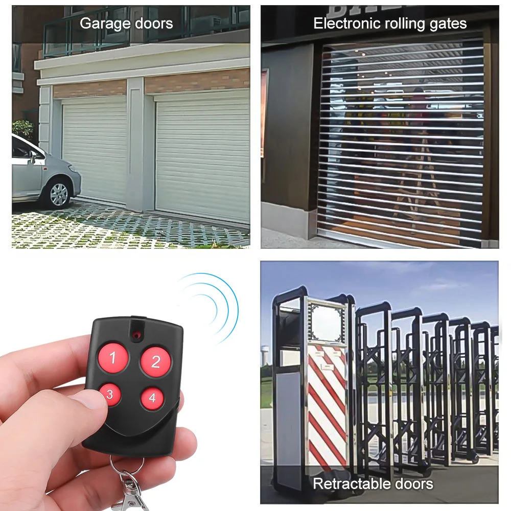 Garage Gate Door Remote Control 270-868MHz Multifrequency Automatic Cloning 433MHz Transmitter Opener Command Copy Duplicator