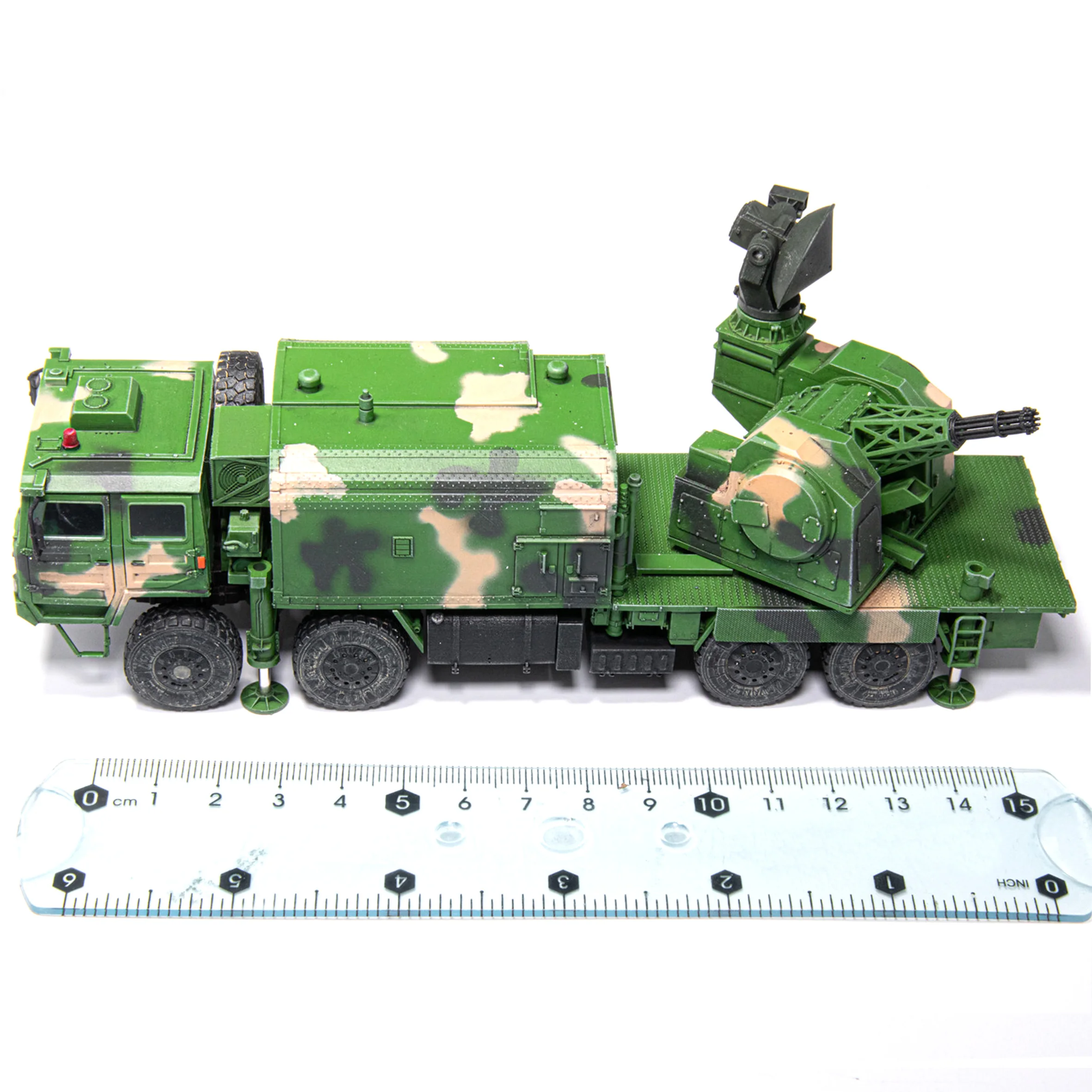 1: 72 AM China HQ-11 Terminal Air Defense System Model (Green Camouflage) Static Finished Product Model