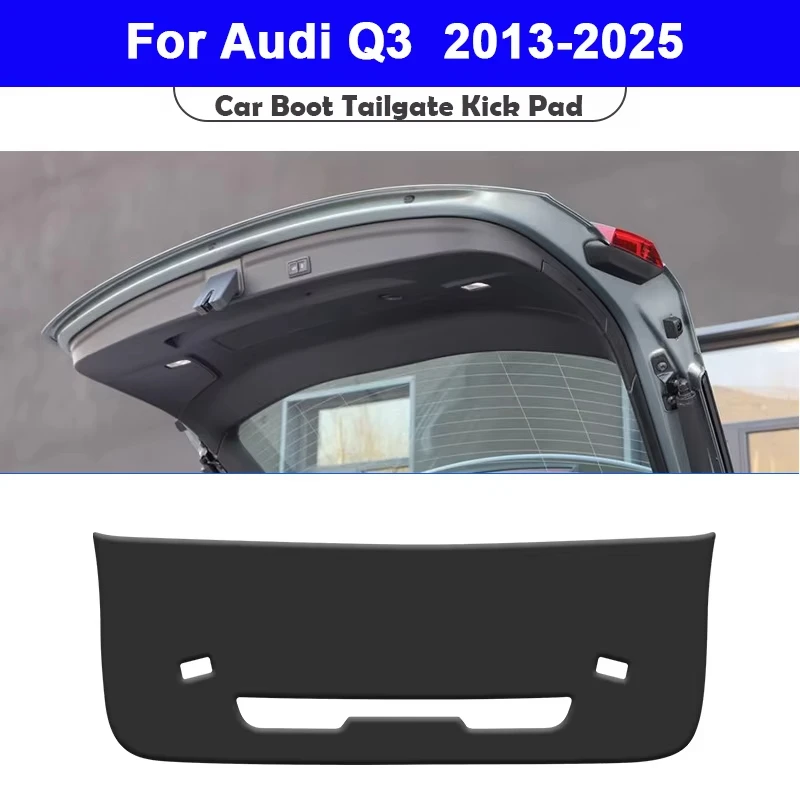 

For Audi Q3 F3 Sportback 2013-2025 Trunk Tailgate Guard Pad Leather Rear Trunk Door Protective Car Interior Accessories