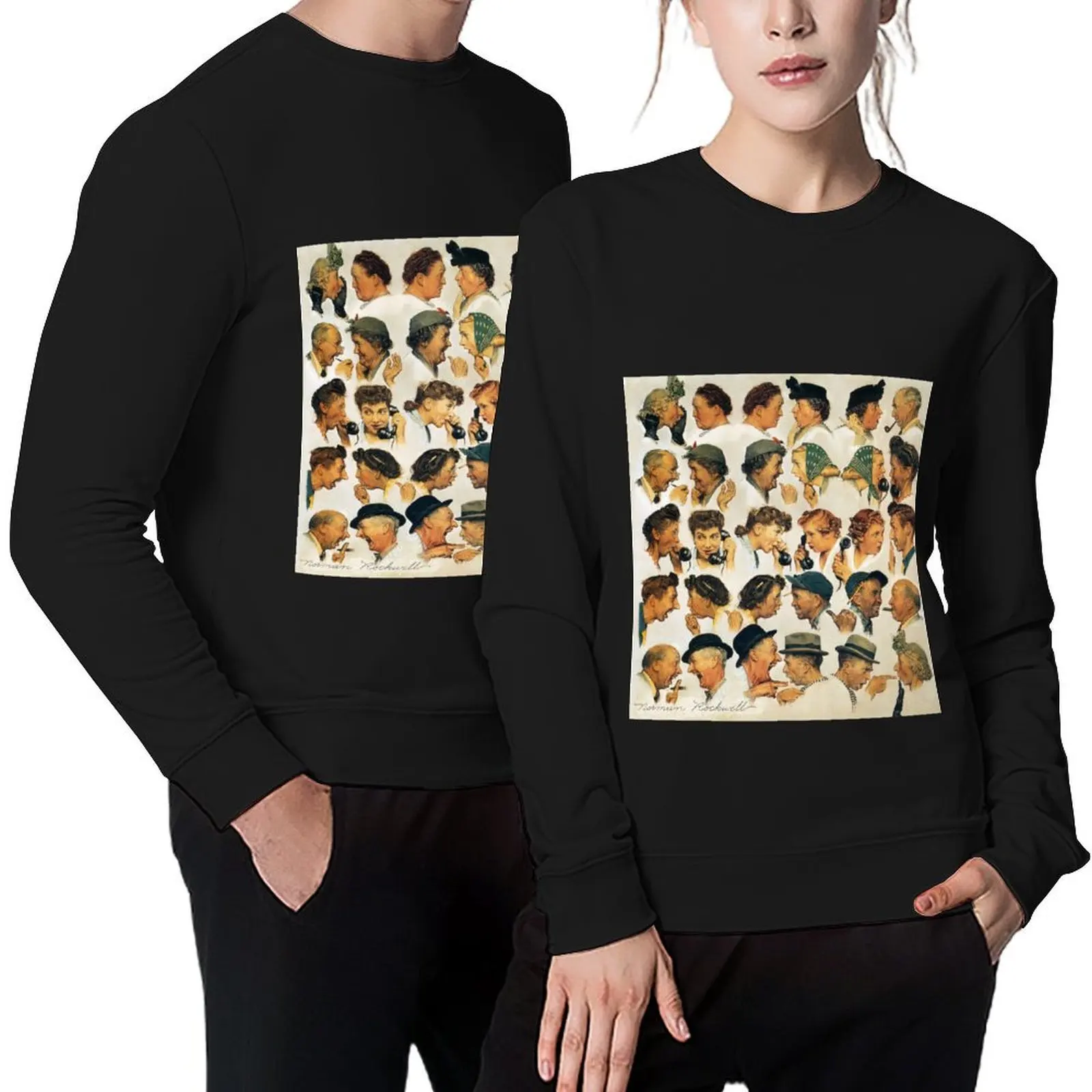 

norman rockwell art style, norman rockwell paintings, norman rockwell artwork Pullover tracksuit men men clothes new sweatshirts