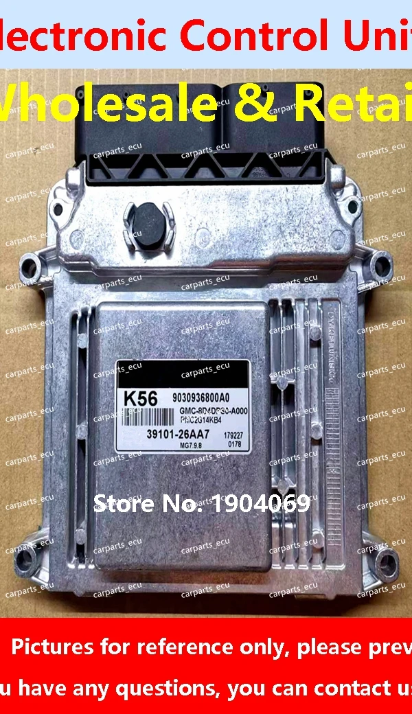 39110-02TF5 0496 ECU 39110-26BG5 BG5/39121-2B020 841 لشركة هيونداي إلنترا محرك السيارة مجلس الكمبيوتر/MG7.9.8 39101-26AA7 K56