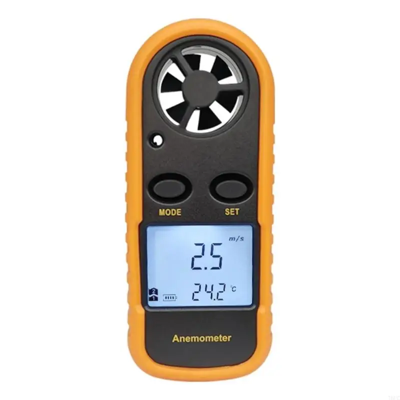 

T8UC 2-in-1 Hand-Held Anemometer Measuring Air Conditioning Outdoor Wind Speed Temperature Volume Tester Meter