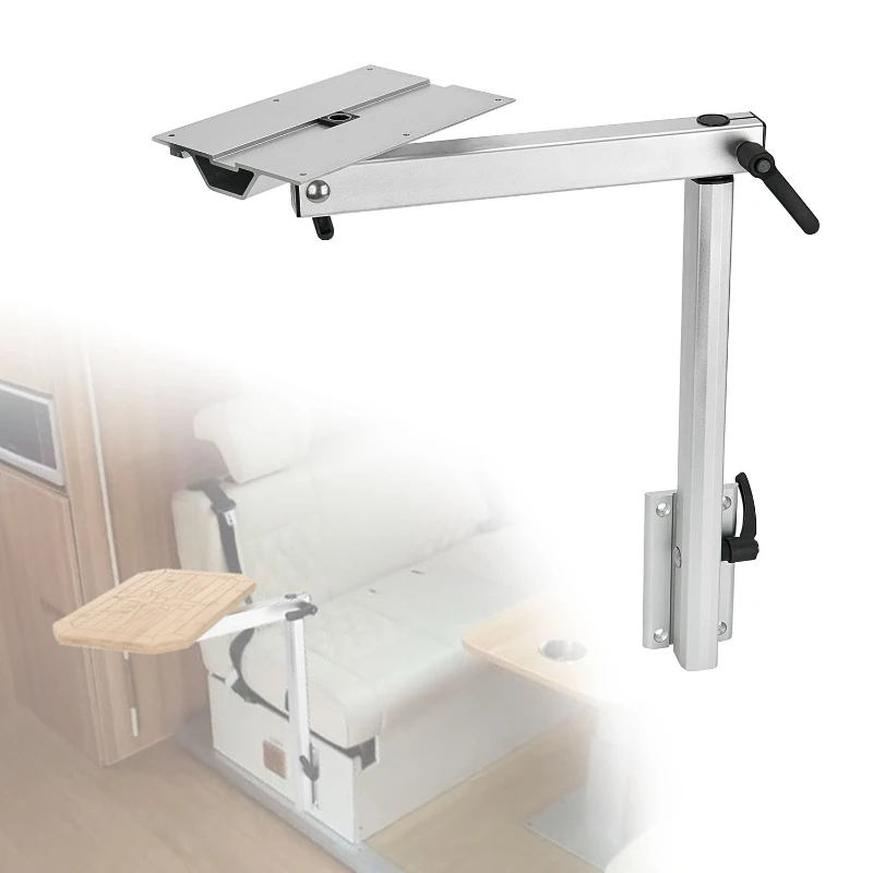 Universal RV Marine Table Leg Stand,Detachable Height Adjustable Bracket Mount for Caravan,Removable Telescopic Pedestal Support view 4