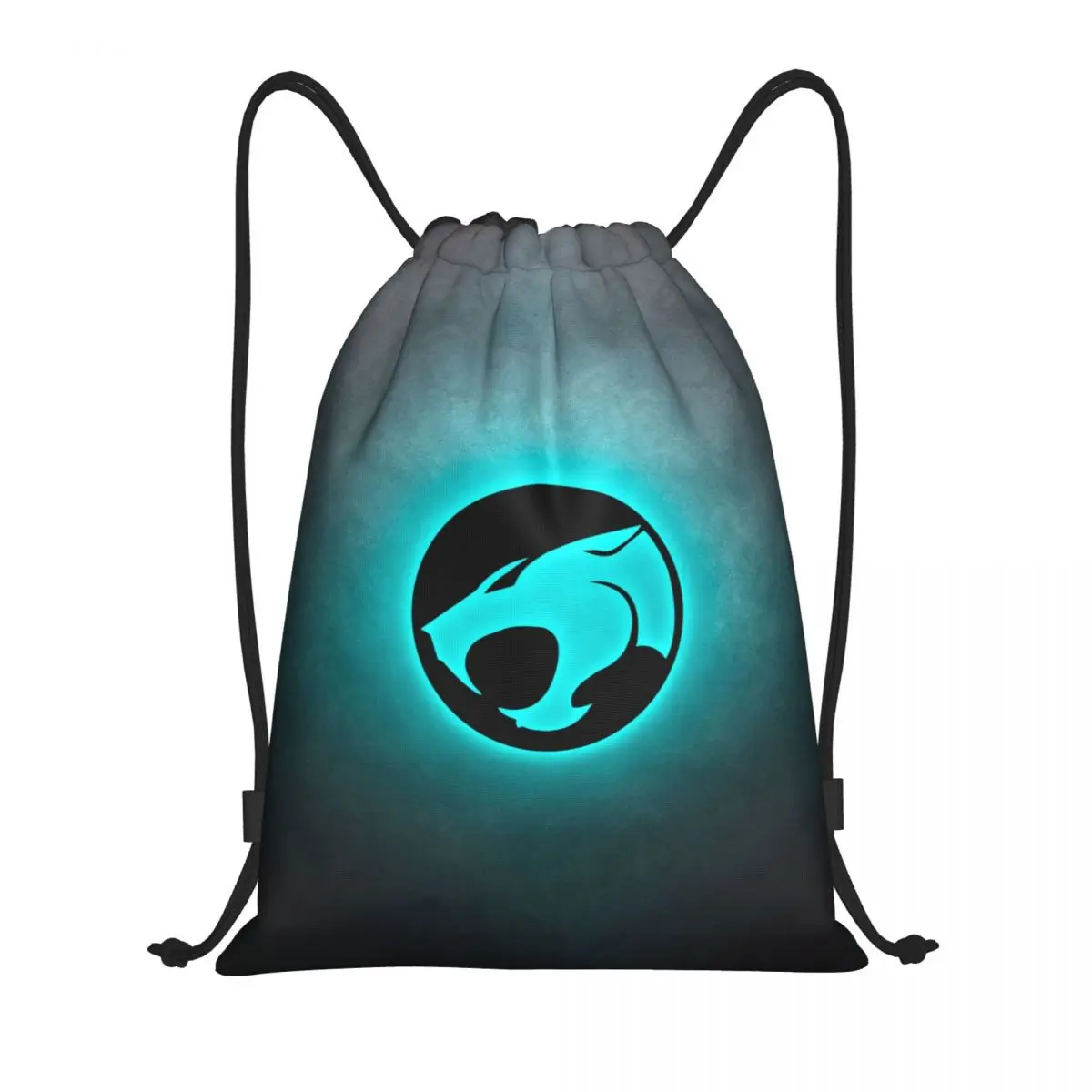 Custom Cartoon Anime Thundercats Drawstring Backpack Sports Gym Bag for Women Men Training Sackpack