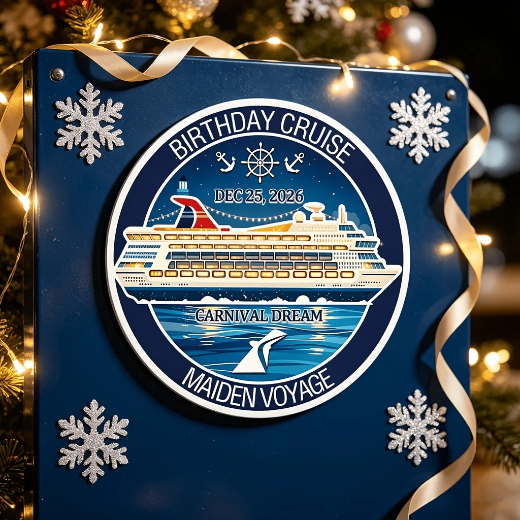 Customized Birthday Cruise Magnets, Cruise Souvenir Fridge Magnets, Personalized Cruise Travel Souvenirs, Christmas Birthday Travel Decoration Gifts