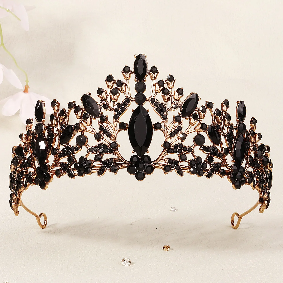 Baroque Vintage  Gothic Crystal Crown and Tiara Wedding Bride Hair Accessories For Women Rhinestone Crowns wedding accessories