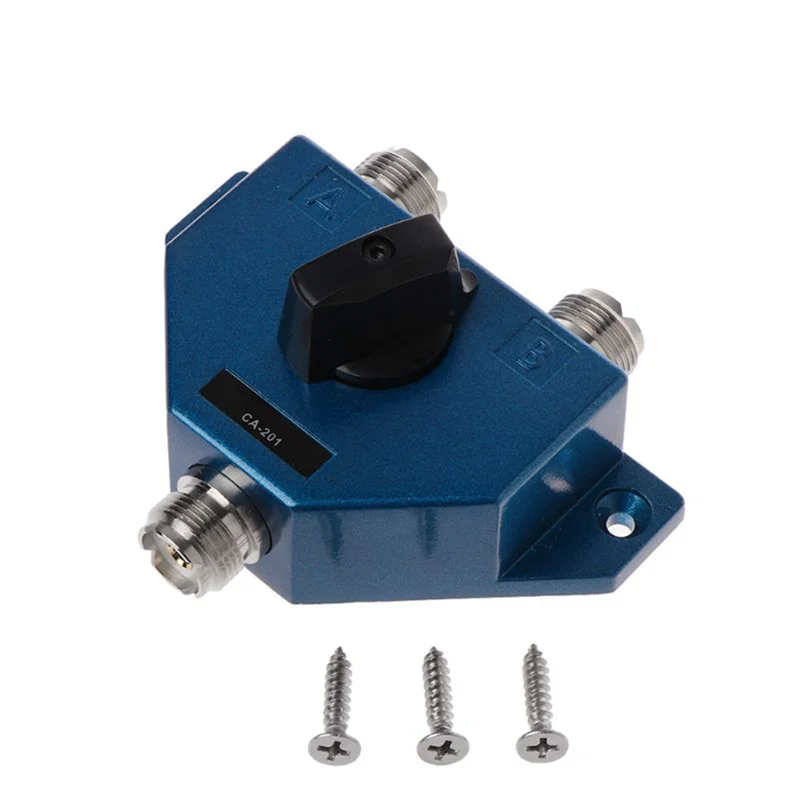 T05C-CA-201 Pengalih Antena UHF Manual Konektor Perempuan Udara Konverter Adaptor Antena Radio CB Sakelar Coax Y98A