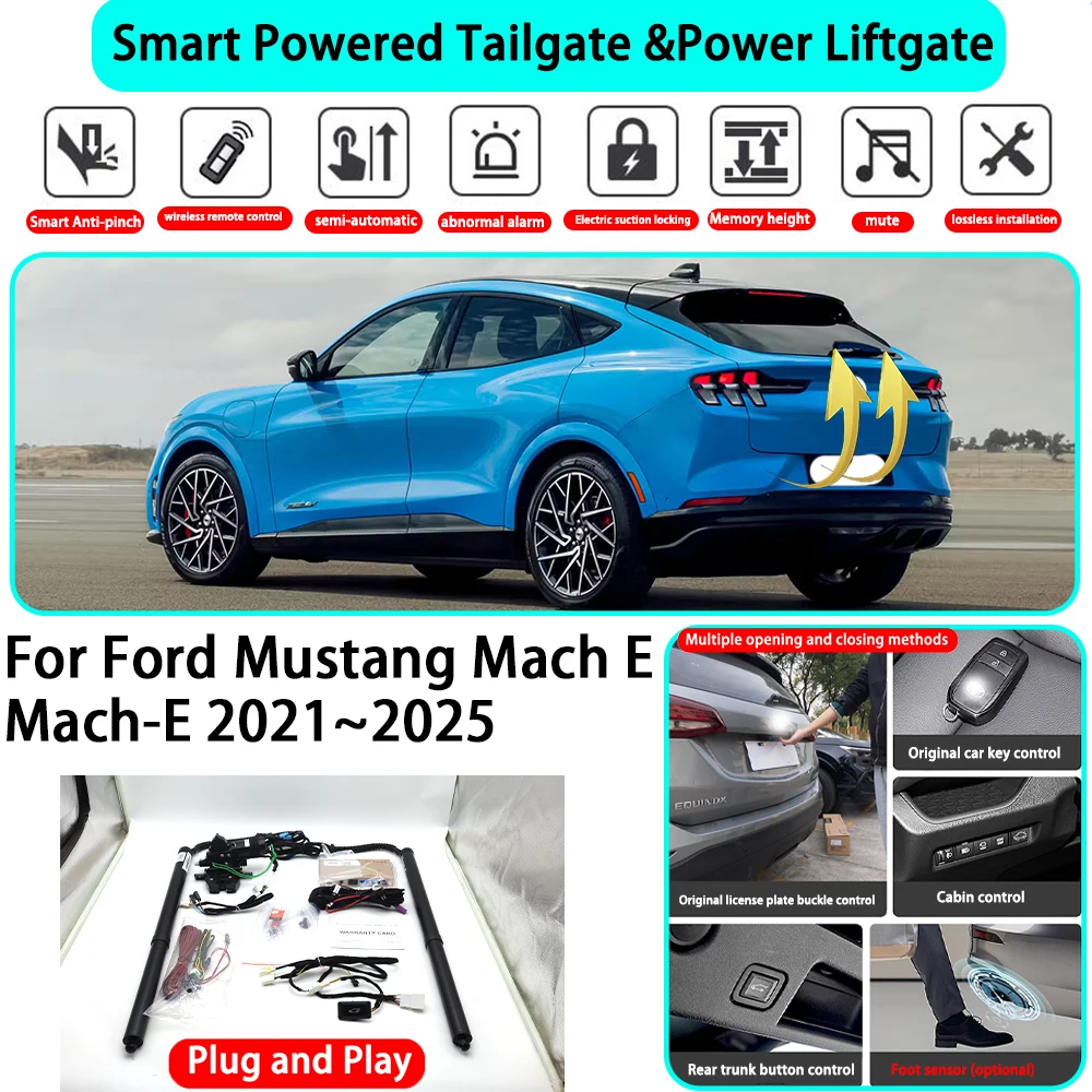 

﻿for Ford Mustang Mach E Mach-E 2021~2025 OEM Smart Automatic Powered Tailgate Electric Power Tailgate Lift Kit Key Close