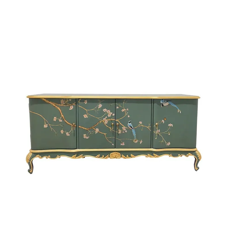 Painted storage decorative cabinet luxury villa multi-functional entrance display storage