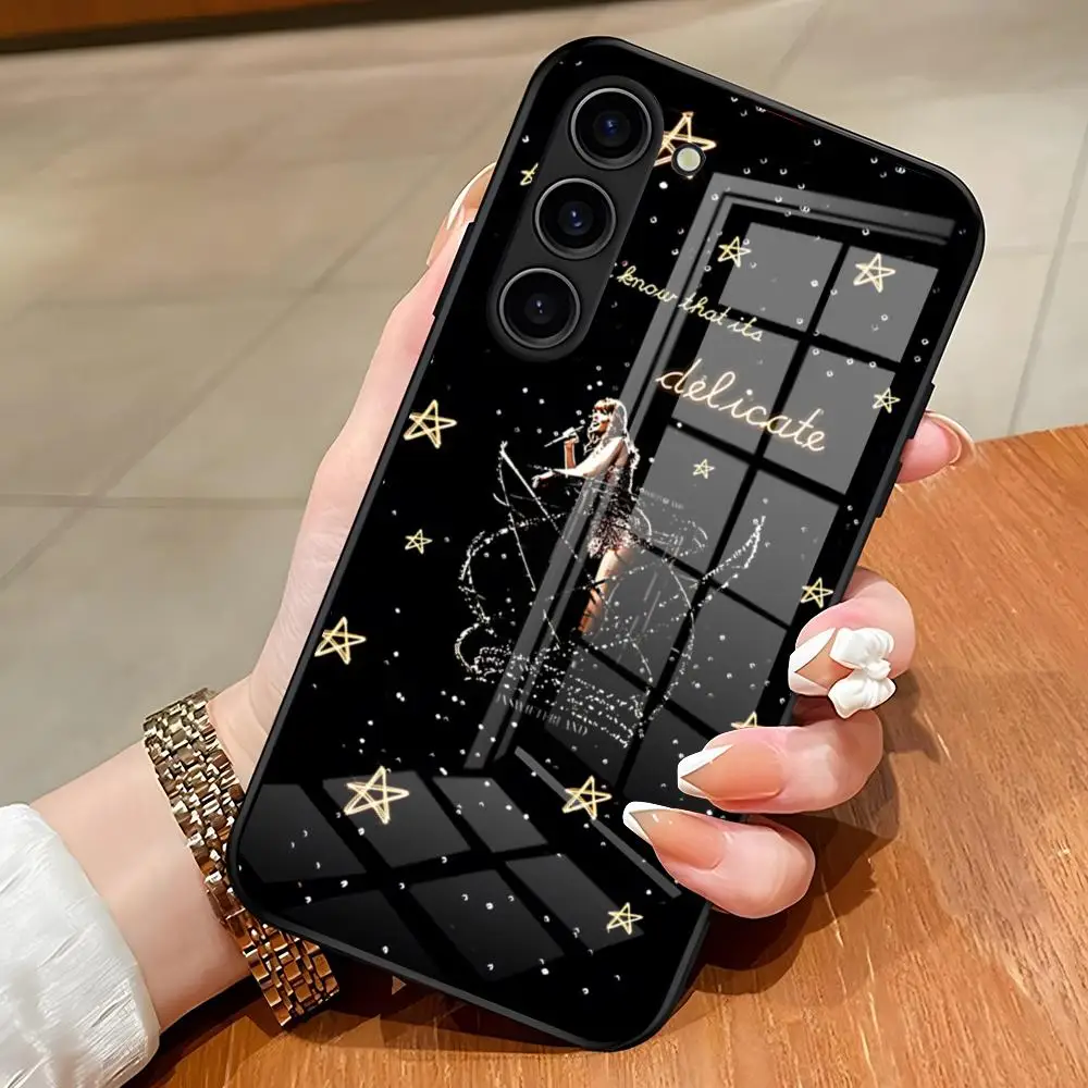 Singer Girl T-Taylors Phone Case For Samsung S25 Edge Ultra S23 S22 S21 S20 Ultra Plus S24 Fe A54 A53 A25 Glass Cover view 5