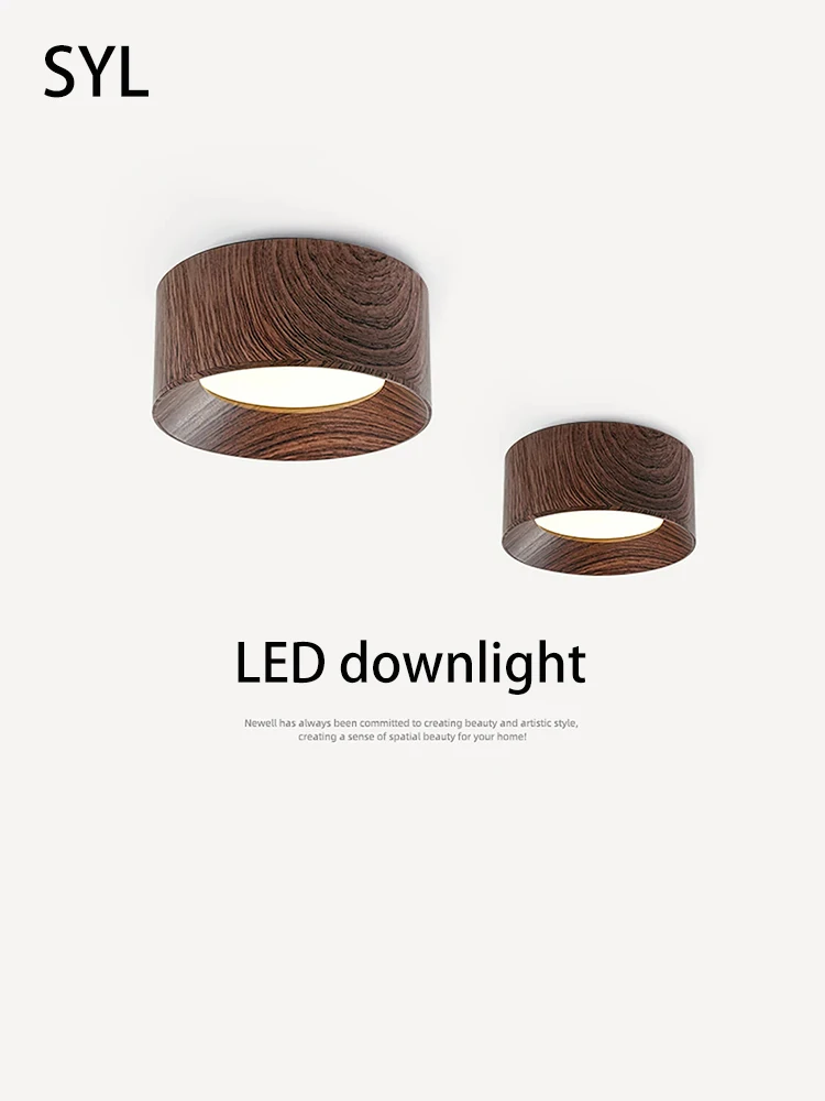 led-surface-mount-downlight-retro-walnut-wood-grain-no-main-light-anti‑glare-eye‑caring-ceiling-light-for-living-room-entrance