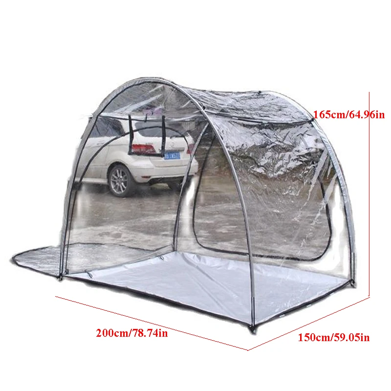 Enlarge Widen Sunshine Leisure Tent PVC Transparent Flower House Plant Growing Room 2Persons Counrtyard Outdoor Camping Gazebo