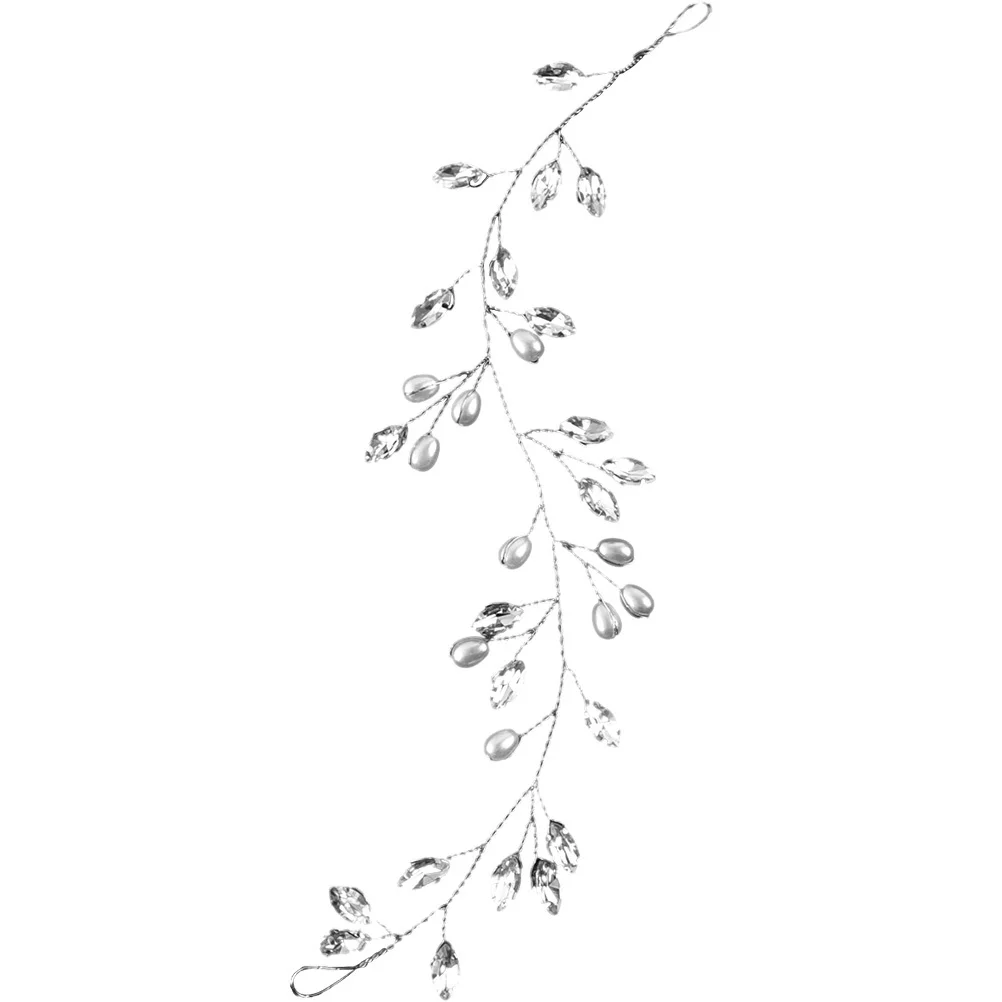 ديكور حجر الراين اللؤلؤ الشعر الكرمة للنساء الزفاف تصفيفة الشعر التبعي أنيقة رشيقة نظرة محسن لامعة