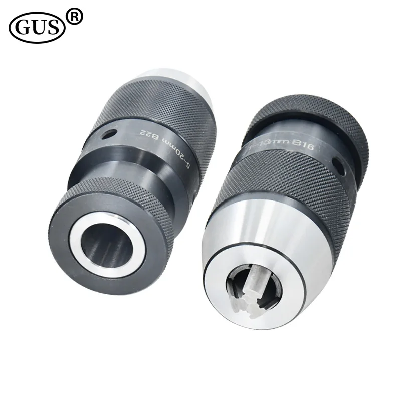 B10 B12 B16 B18 B22 Automatic Self Tighten Keyless Drill Chuck Adapter Holder Taper Hole Lathe Milling Machine CNC Drilling Tool