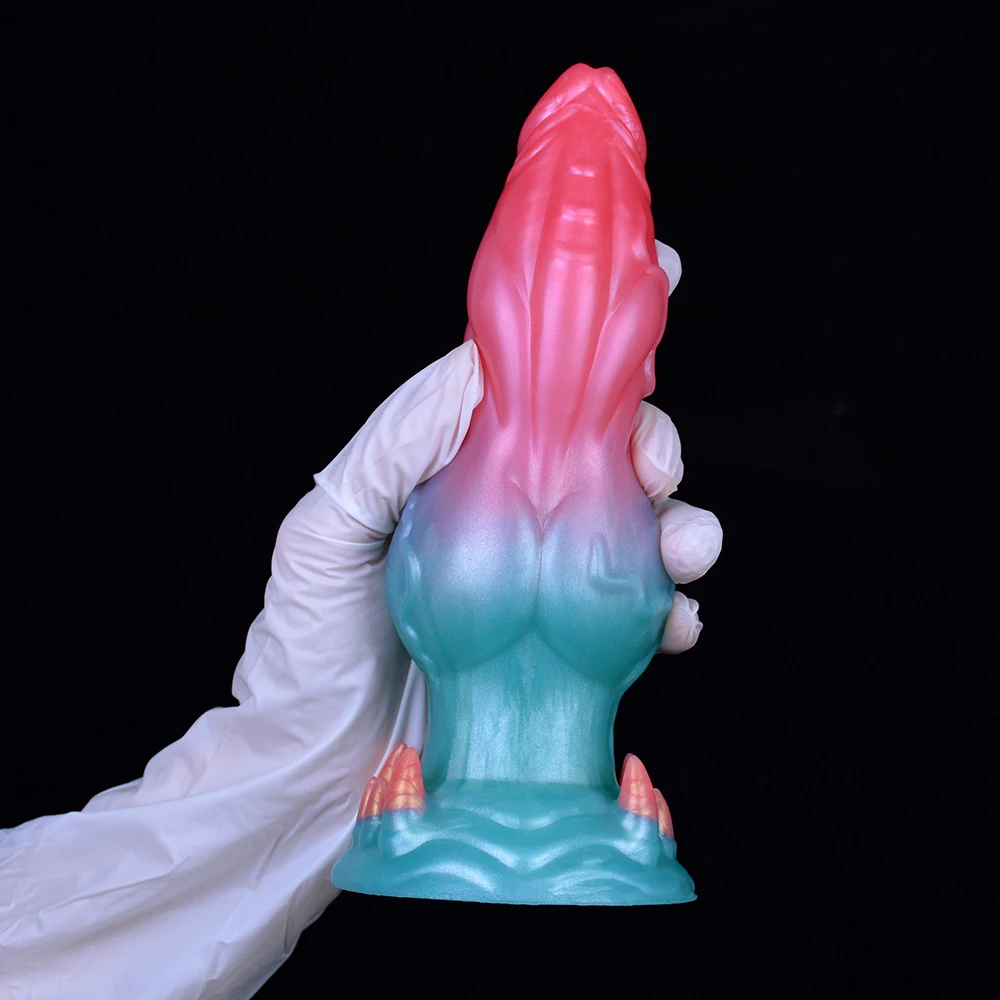 Licker Siliconen Hond Knoop Dildo Gebogen Dier Monster Penis Prostaat Massage G Spot Stimulator Dikke Anale Seksspeeltjes Voor Vrouwen Mannen