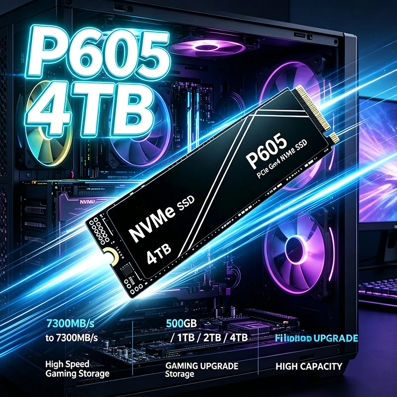 Pc Gaming Upgrades - قرص SSD NVMe عالي السرعة P605