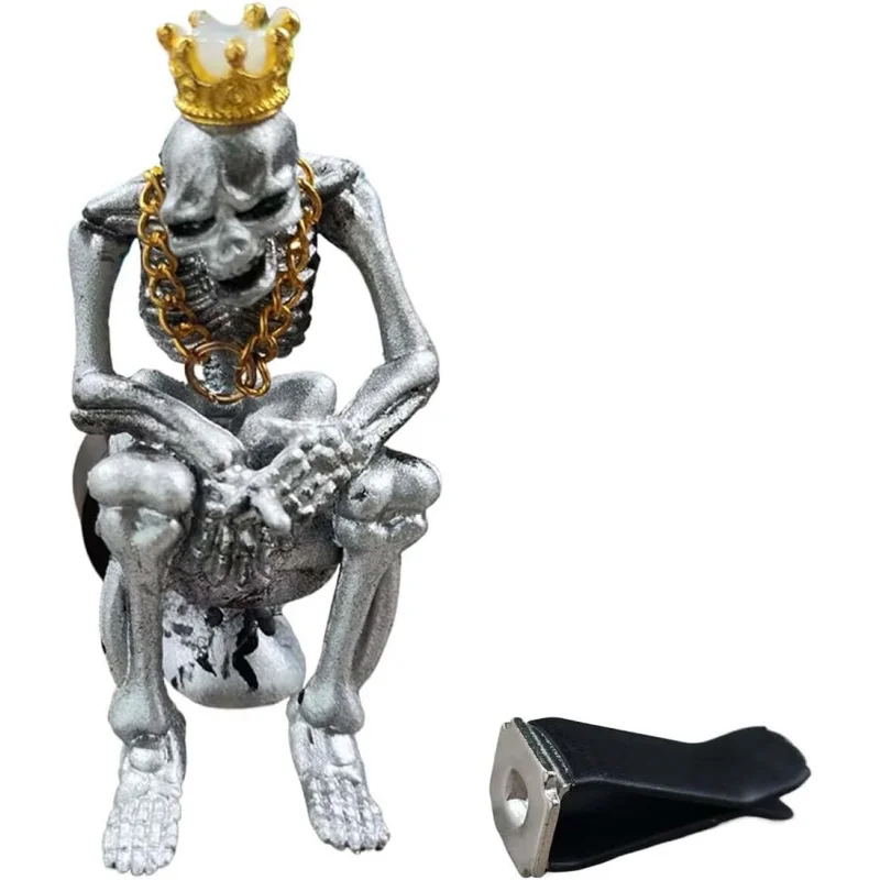 Halloween Car Vent Clip, Freshener Conditioning Outlet Charm, Cute Skull Diffuser Decorations, Fu