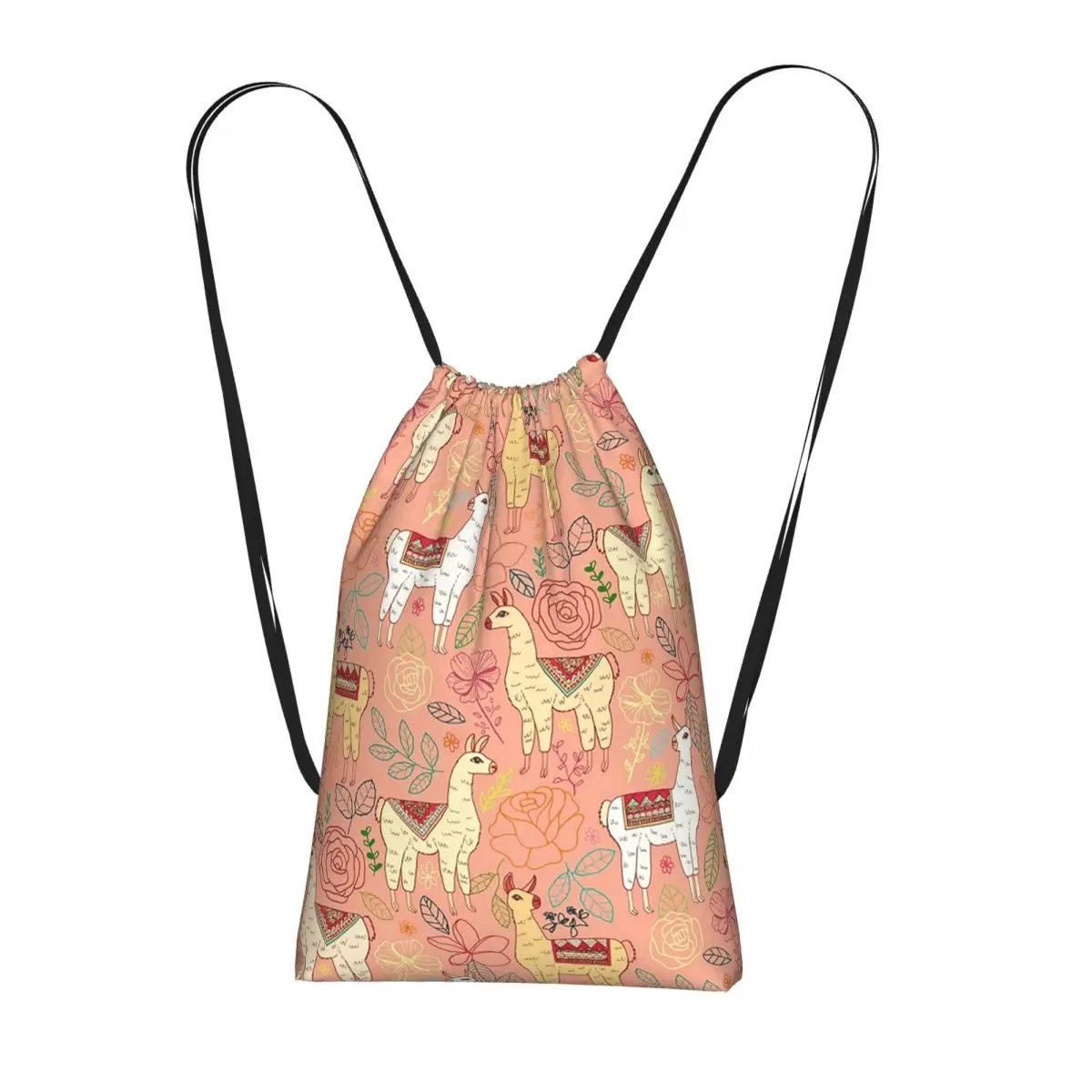 

Рюкзаки с мультяшным рисунком альпаки, модные сумки на шнурке, спортивные сумки, сумки для книг для мужчин и женщин, школьные сумки