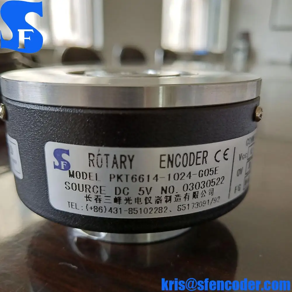 PKT66 Series OD66mm 14mm Hollow Shaft Optical Encoder for Elevators with Coupling Mount