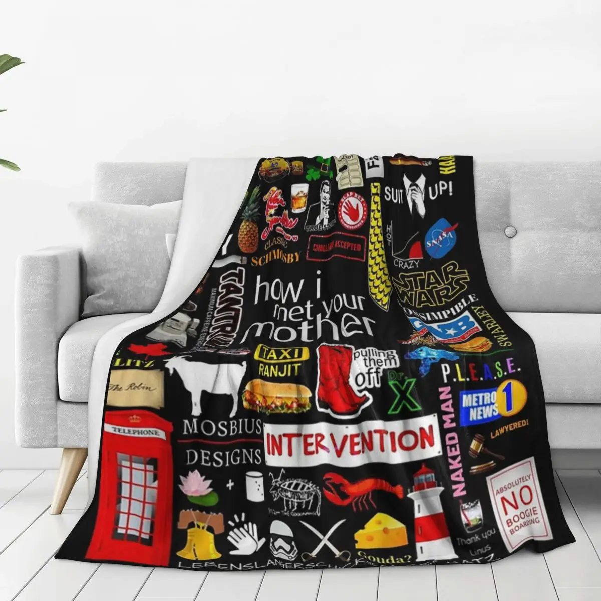 How I Met You Mother Blanket Fleece Multi-function Sofa Throw Blankets For Home Bedroom Outdoor Throws Bedspread Quilt